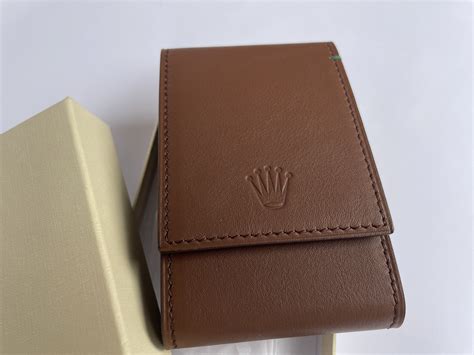 rolex leather travel pouch.